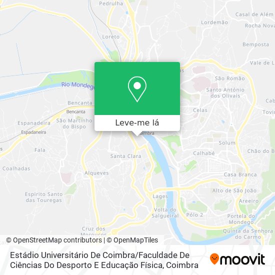 Estádio Universitário De Coimbra / Faculdade De Ciências Do Desporto E Educação Física mapa