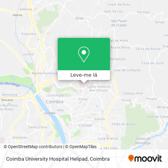 Coimba University Hospital Helipad mapa