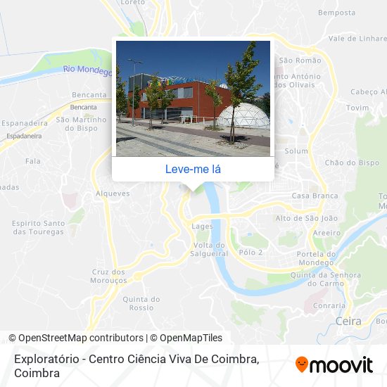 Exploratório - Centro Ciência Viva De Coimbra mapa