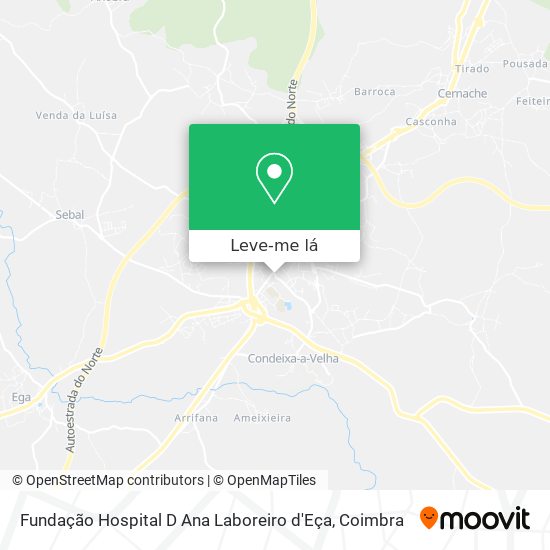 Fundação Hospital D Ana Laboreiro d'Eça mapa