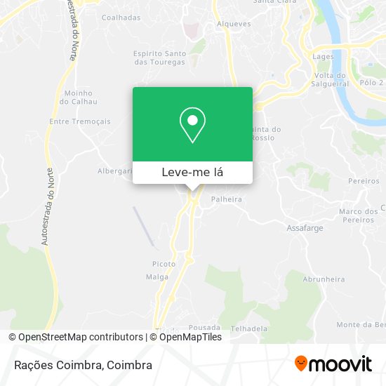 Rações Coimbra mapa