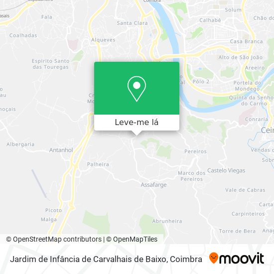 Jardim de Infância de Carvalhais de Baixo mapa