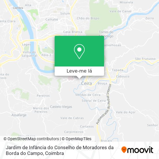 Como chegar a Jardim de Infância do Conselho de Moradores da Borda do Campo em Coimbra através