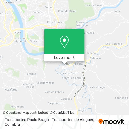 Transportes Paulo Braga - Transportes de Aluguer mapa