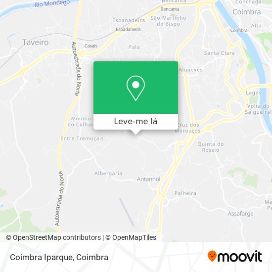 Coimbra Iparque mapa
