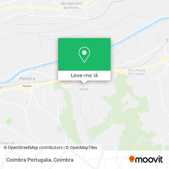 Coimbra Portugalia mapa