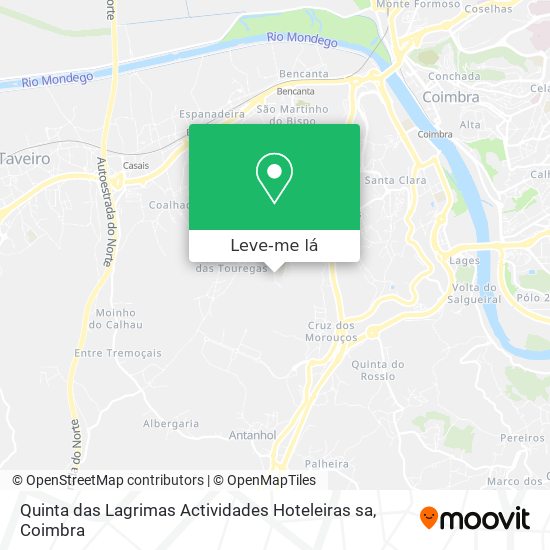 Quinta das Lagrimas Actividades Hoteleiras sa mapa