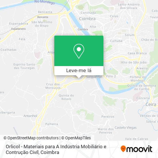 Orlicol - Materiais para A Indústria Mobiliário e Contrução Civíl mapa