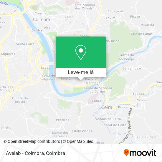 Avelab - Coimbra mapa