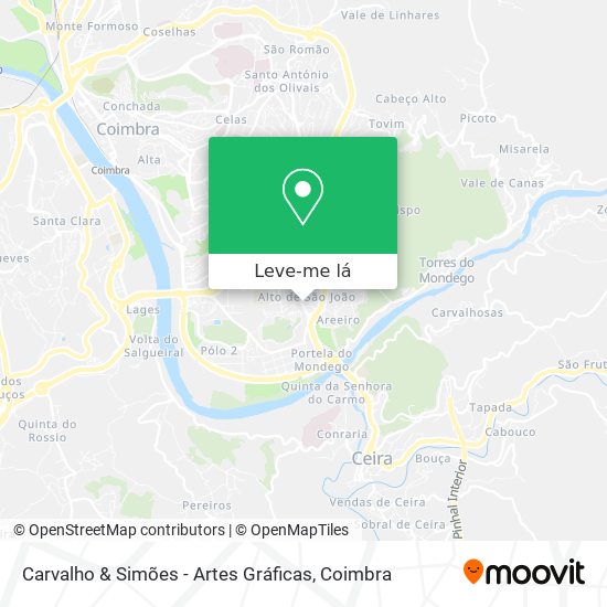 Carvalho & Simões - Artes Gráficas mapa