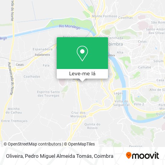 Oliveira, Pedro Miguel Almeida Tomás mapa