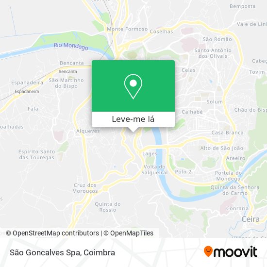 São Goncalves Spa mapa