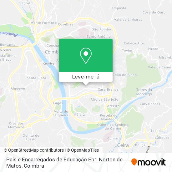 Pais e Encarregados de Educação Eb1 Norton de Matos mapa