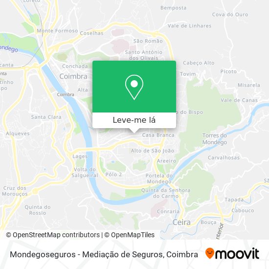 Mondegoseguros - Mediação de Seguros mapa