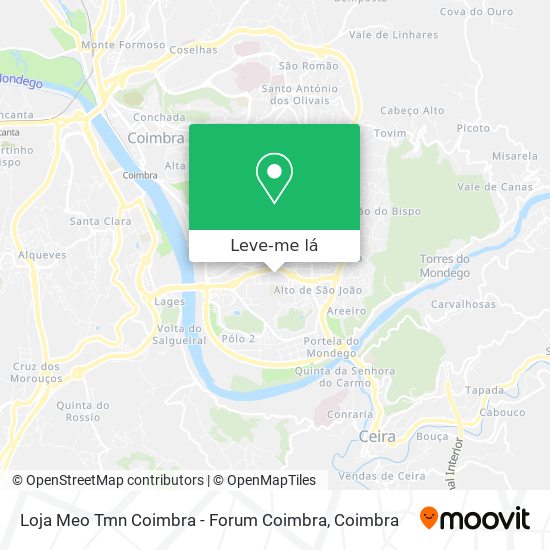 Loja Meo Tmn Coimbra - Forum Coimbra mapa