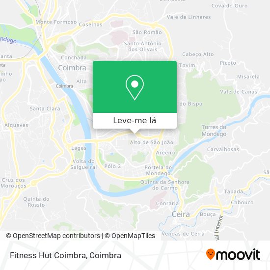 Fitness Hut Coimbra mapa
