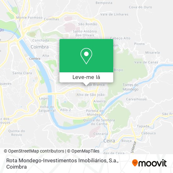 Rota Mondego-Investimentos Imobiliários, S.a. mapa