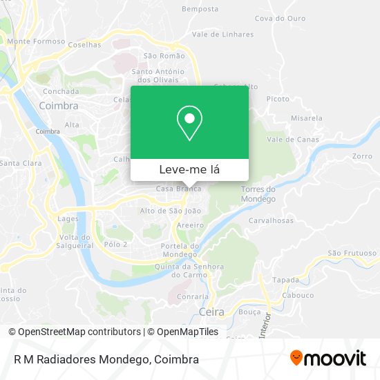 R M Radiadores Mondego mapa