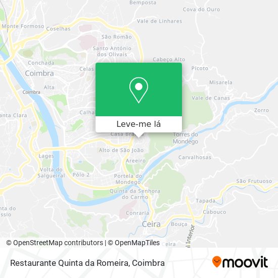 Restaurante Quinta da Romeira mapa