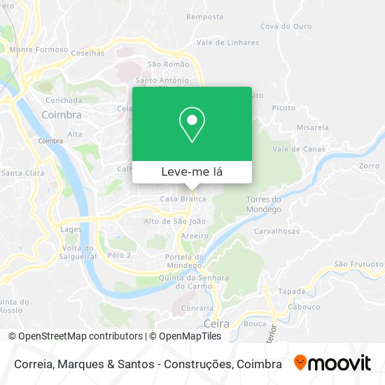 Correia, Marques & Santos - Construções mapa