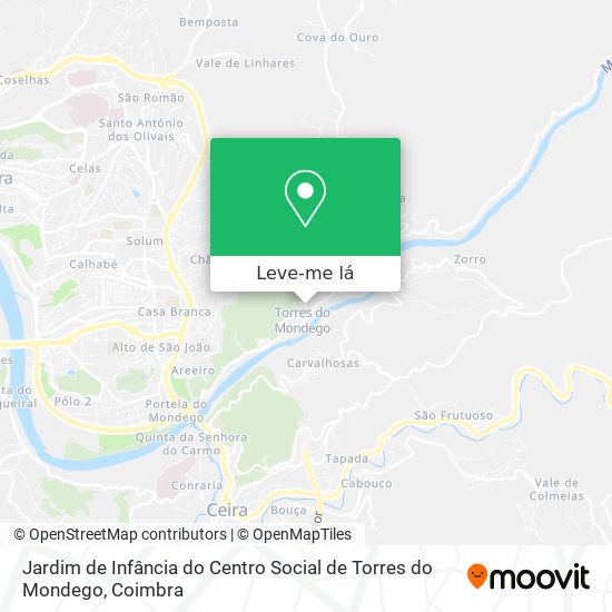 Jardim de Infância do Centro Social de Torres do Mondego mapa