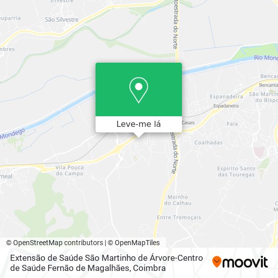 Extensão de Saúde São Martinho de Árvore-Centro de Saúde Fernão de Magalhães mapa