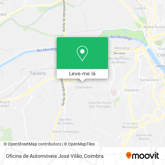 Oficina de Automóveis José Vilão mapa