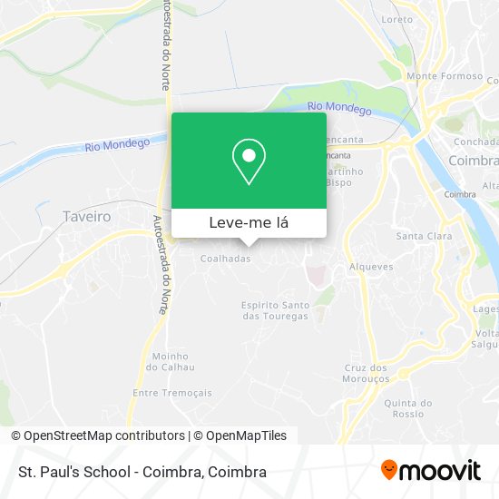 St. Paul's School - Coimbra mapa