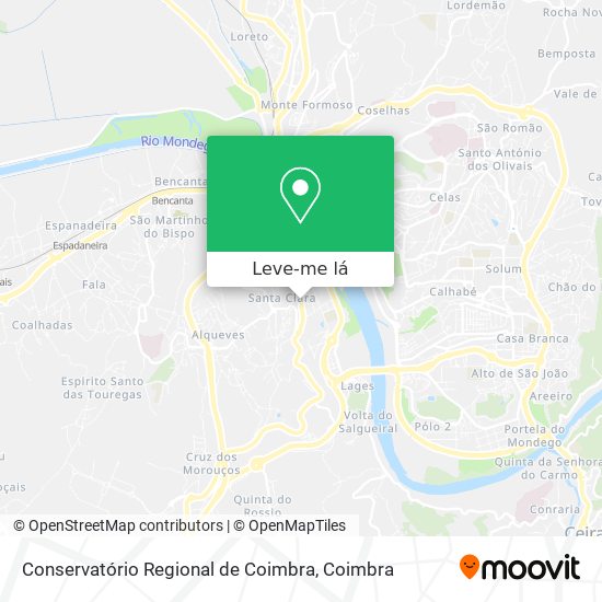 Conservatório Regional de Coimbra mapa