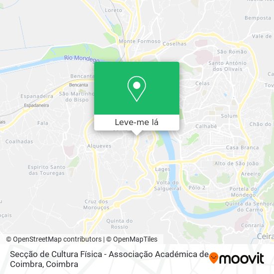 Secção de Cultura Física - Associação Académica de Coimbra mapa