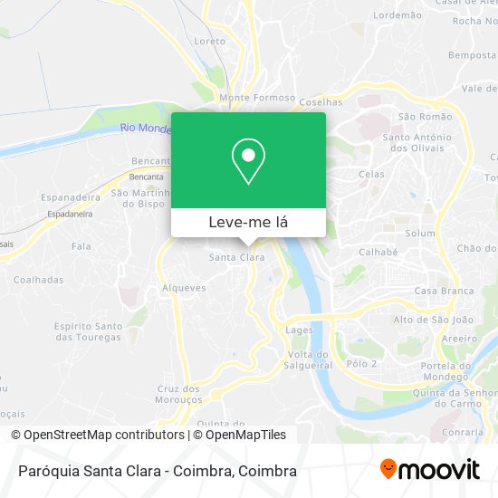 Paróquia Santa Clara - Coimbra mapa