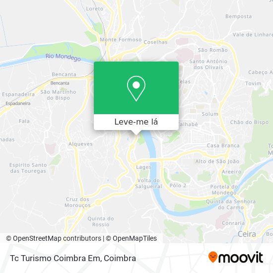 Tc Turismo Coimbra Em mapa