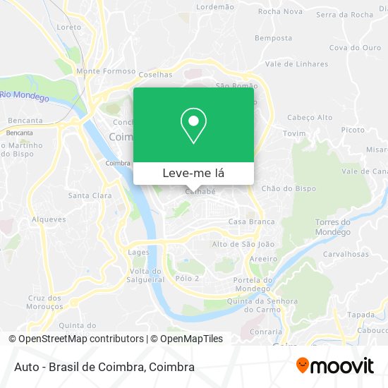 Auto - Brasil de Coimbra mapa