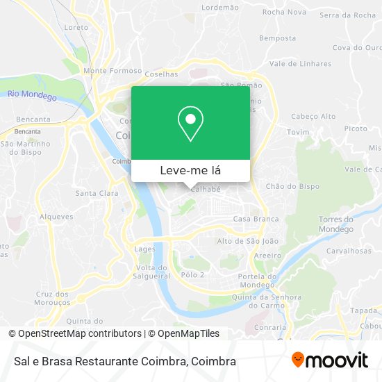 Sal e Brasa Restaurante Coimbra mapa