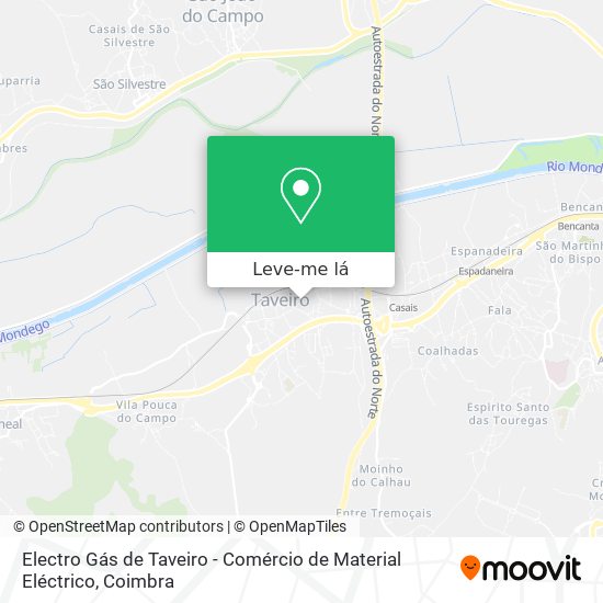Electro Gás de Taveiro - Comércio de Material Eléctrico mapa