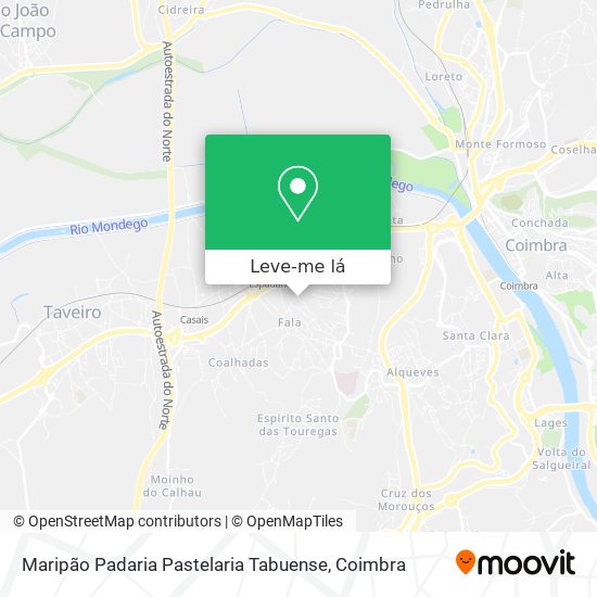 Maripão Padaria Pastelaria Tabuense mapa