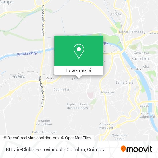 Bttrain-Clube Ferroviário de Coimbra mapa