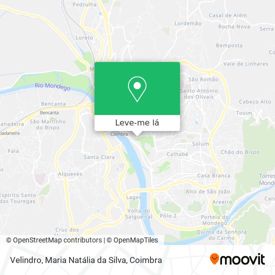 Velindro, Maria Natália da Silva mapa