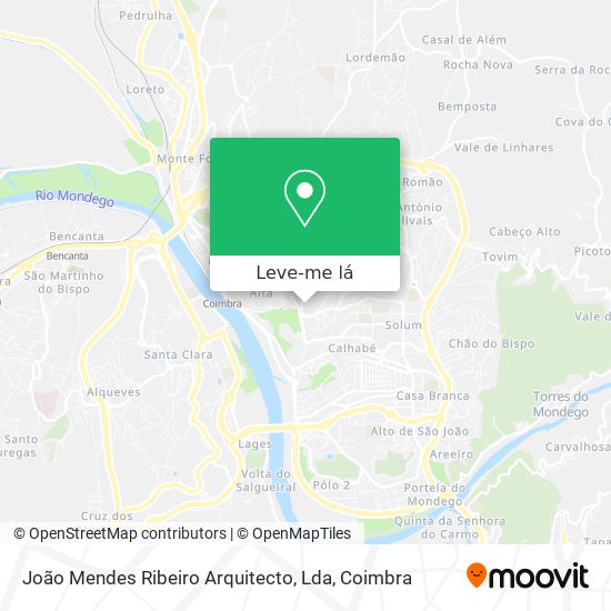 João Mendes Ribeiro Arquitecto, Lda mapa