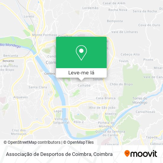 Associação de Desportos de Coimbra mapa