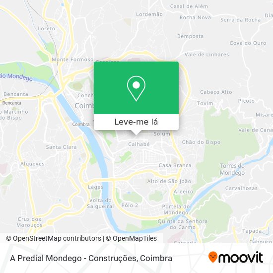 A Predial Mondego - Construções mapa