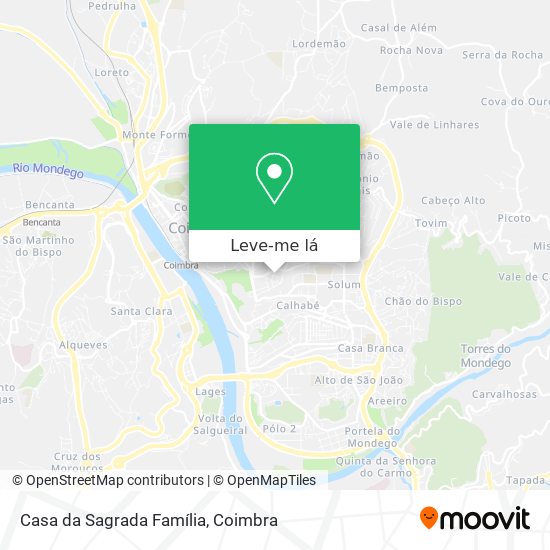 Casa da Sagrada Família mapa