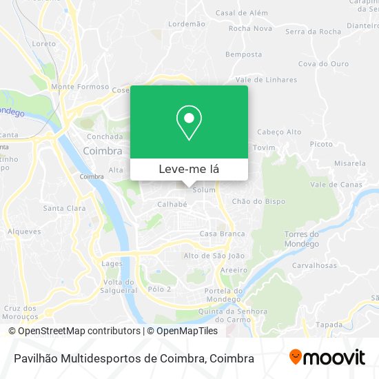 Pavilhão Multidesportos de Coimbra mapa