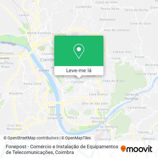 Fonepost - Comércio e Instalação de Equipamentos de Telecomunicações mapa