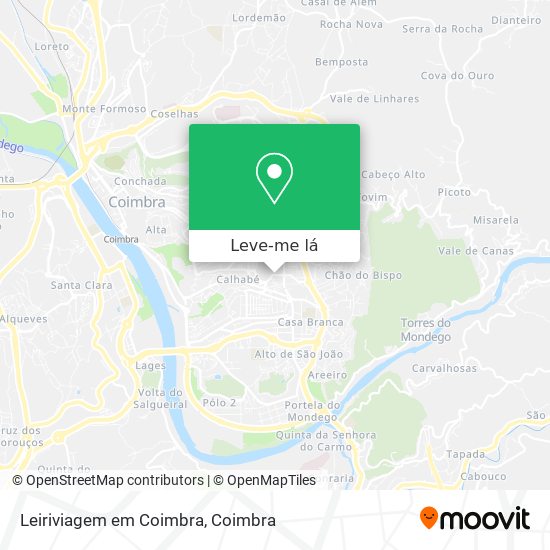Leiriviagem em Coimbra mapa