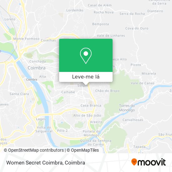 Women Secret Coimbra mapa