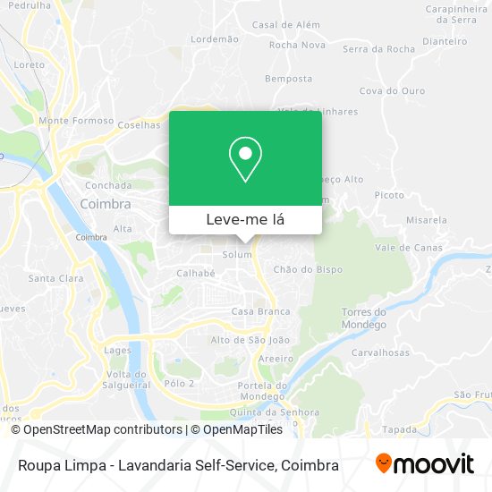 Roupa Limpa - Lavandaria Self-Service mapa