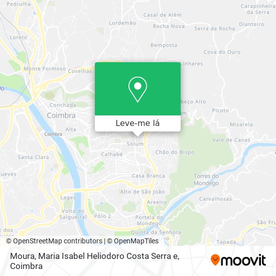 Moura, Maria Isabel Heliodoro Costa Serra e mapa