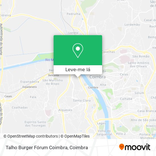 Talho Burger Fórum Coimbra mapa