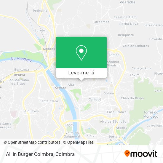 All in Burger Coimbra mapa